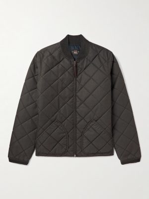Benton Quilted Recycled-Shell Bomber Jacket Benton Quilted Recycled-Shell Bomber Jacket