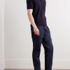 Cotton and Silk-Blend Piqué Polo Shirt - OU