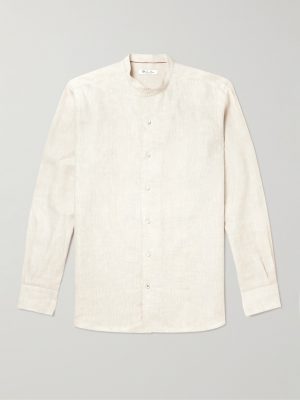 Arizona Grandad-Collar Linen Shirt Arizona Grandad-Collar Linen Shirt