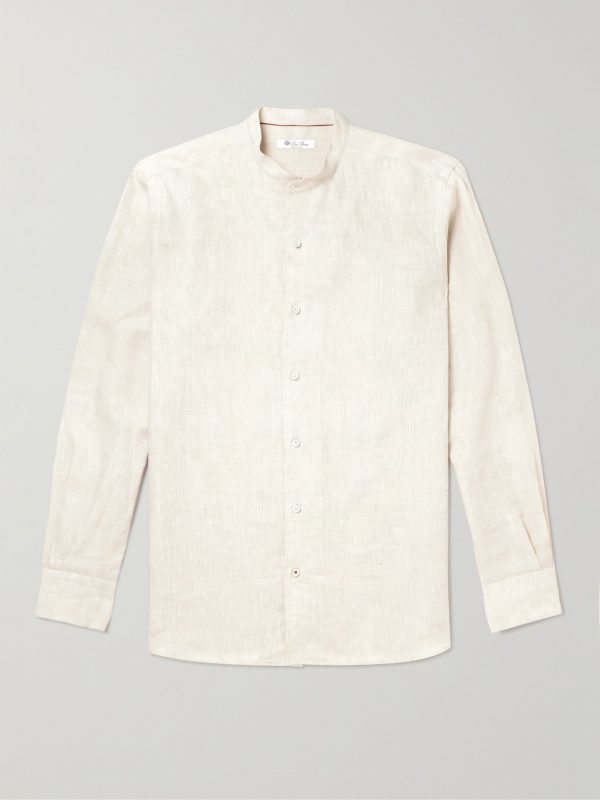 Arizona Grandad-Collar Linen Shirt Arizona Grandad-Collar Linen Shirt
