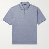 Cotton and Linen-Blend Polo Shirt Cotton and Linen-Blend Polo Shirt