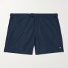 Embellished Straight-Leg Mid-Length Swim Shorts