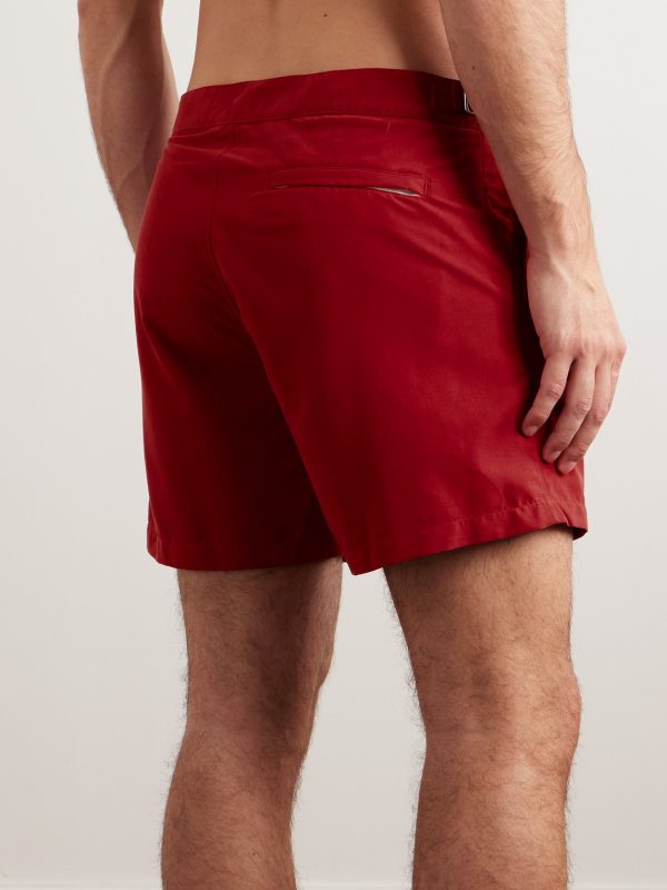 Schooner Straight-Leg Mid-Length Swim Shorts - BK Schooner Straight-Leg Mid-Length Swim Shorts - BK
