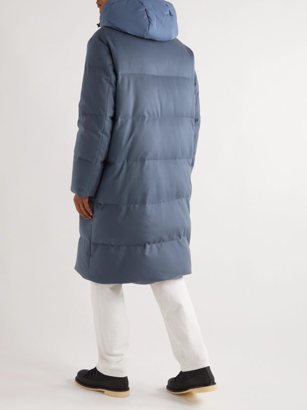 Quilted Cashmere Down Parka - BK Quilted Cashmere Down Parka - BK