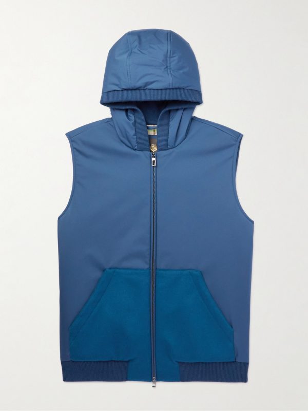 Wallace Storm System® Cashmere-Trimmed Padded Nylon Hooded Gilet Wallace Storm System® Cashmere-Trimmed Padded Nylon Hooded Gilet