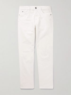 Quarona Slim-Fit Stretch-Cotton Twill Trousers Quarona Slim-Fit Stretch-Cotton Twill Trousers