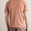 Slim-Fit Striped Silk and Linen-Blend Polo Shirt - BK Slim-Fit Striped Silk and Linen-Blend Polo Shirt - BK