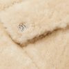 Logo-Print Shearling Shirt Jacket - E1