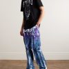 Flared Tie-Dyed Quilted Shell Cargo Trousers - OU