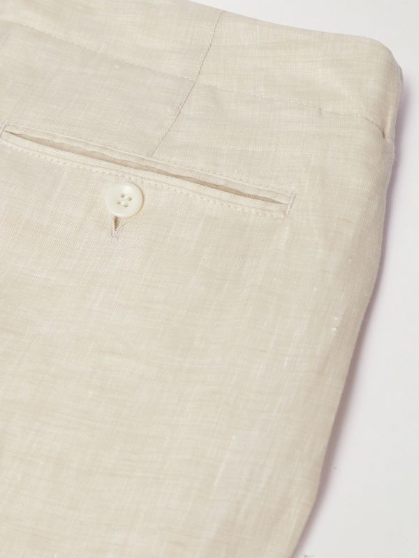 Straight-Leg Linen Drawstring Bermuda Shorts - CU Straight-Leg Linen Drawstring Bermuda Shorts - CU