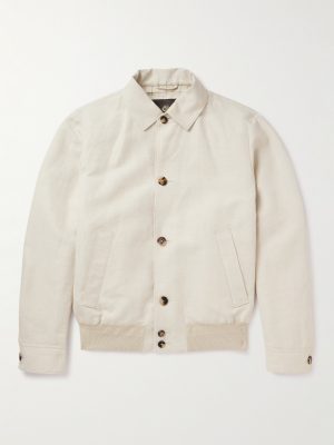 André Rain System® Linen Bomber Jacket