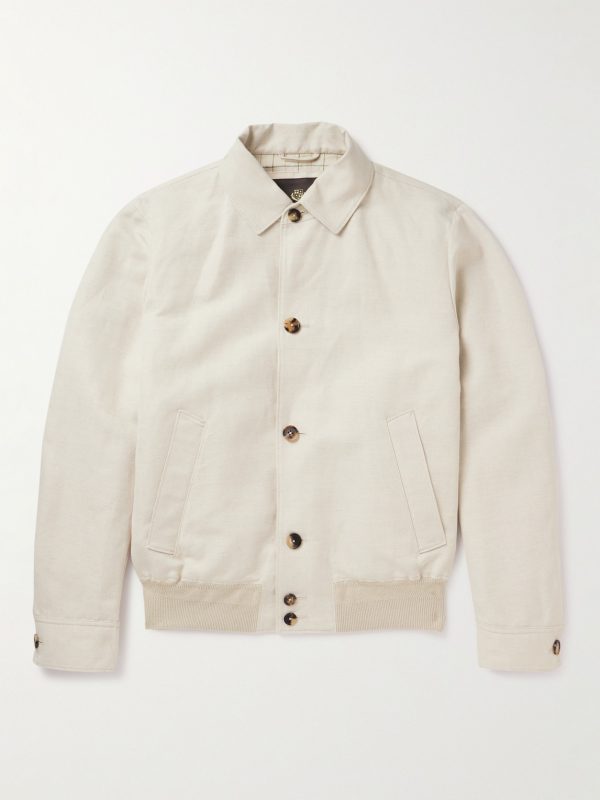 André Rain System® Linen Bomber Jacket