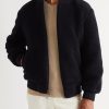 Ivy Reversible Fleece-Lined Cashmere Bomber Jacket - FR Ivy Reversible Fleece-Lined Cashmere Bomber Jacket - FR