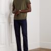 Slim-Fit Silk and Cotton-Blend Jersey T-Shirt - OU Slim-Fit Silk and Cotton-Blend Jersey T-Shirt - OU