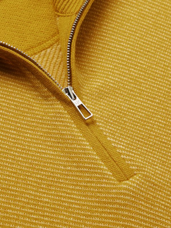 Roadster Striped Cashmere Half-Zip Sweater - CU Roadster Striped Cashmere Half-Zip Sweater - CU