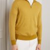 Roadster Striped Cashmere Half-Zip Sweater - FR Roadster Striped Cashmere Half-Zip Sweater - FR