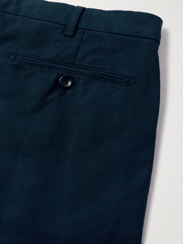 Straight-Leg Cotton-Blend Bermuda Shorts - CU
