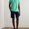 Straight-Leg Cotton-Blend Bermuda Shorts - OU