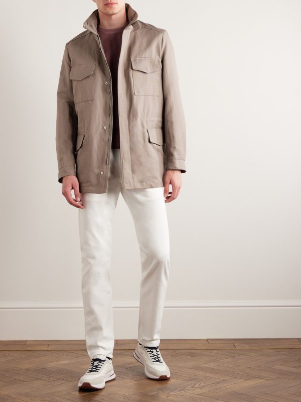 Traveler Rain System® Cotton and Linen-Blend Field Jacket - OU Traveler Rain System® Cotton and Linen-Blend Field Jacket - OU