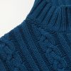 Ribbed Cable-Knit Cashmere Rollneck Sweater - CU