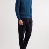 Ribbed Cable-Knit Cashmere Rollneck Sweater - OU