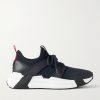 Lunarove Rubber and Leather-Trimmed Neoprene Sneakers