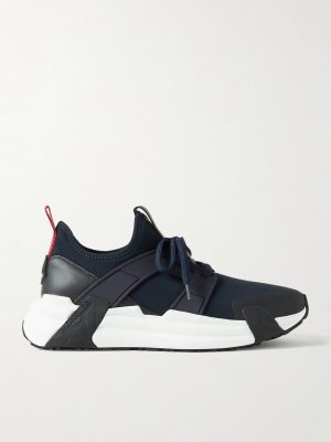 Lunarove Rubber and Leather-Trimmed Neoprene Sneakers