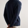 Silk and Linen-Blend Zip-Up Cardigan - BK