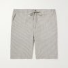 Straight-Leg Striped Wool-Blend Shorts Straight-Leg Striped Wool-Blend Shorts