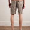 Straight-Leg Cotton and Linen-Blend Cargo Shorts - BK