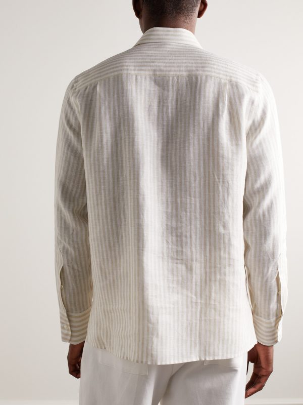 Arizona Striped Linen Shirt - BK