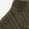 Ribbed Cable-Knit Cashmere Rollneck Sweater - CU Ribbed Cable-Knit Cashmere Rollneck Sweater - CU