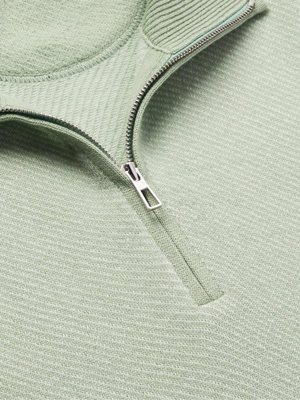 Roadster Striped Cashmere Half-Zip Sweater - CU Roadster Striped Cashmere Half-Zip Sweater - CU