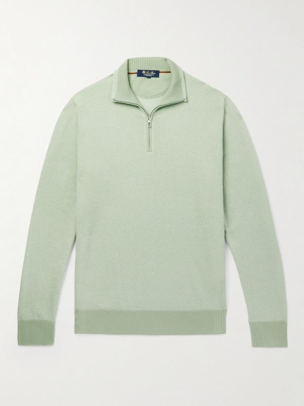 Roadster Striped Cashmere Half-Zip Sweater Roadster Striped Cashmere Half-Zip Sweater