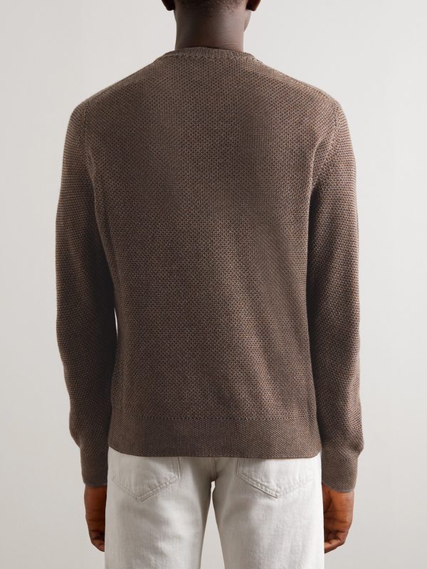 City Birdseye Baby Cashmere Sweater - BK