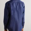 Washed Cotton-Chambray Shirt - BK Washed Cotton-Chambray Shirt - BK