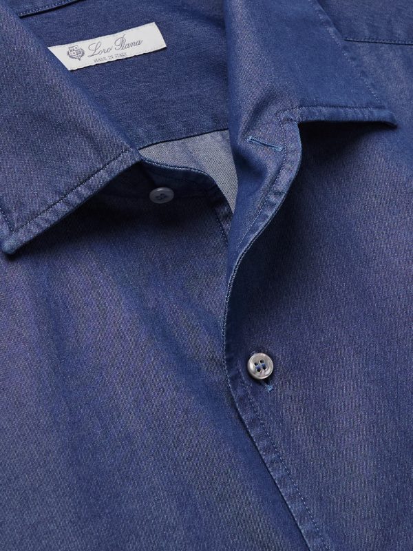 Washed Cotton-Chambray Shirt - CU Washed Cotton-Chambray Shirt - CU