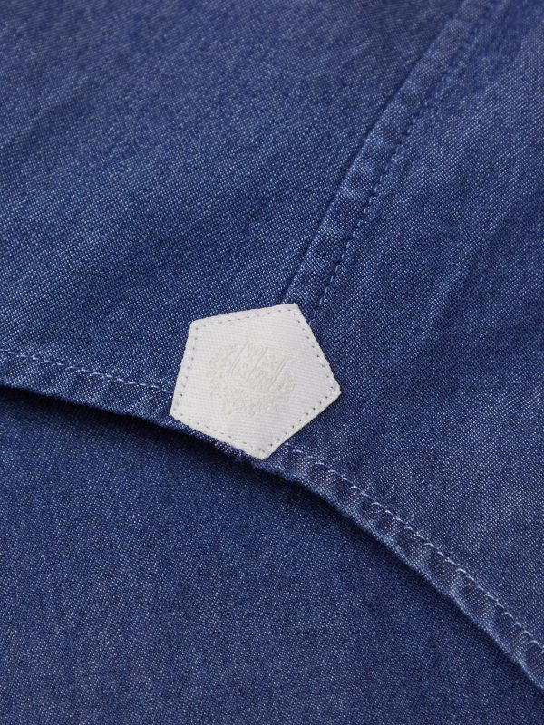 Washed Cotton-Chambray Shirt - E1 Washed Cotton-Chambray Shirt - E1