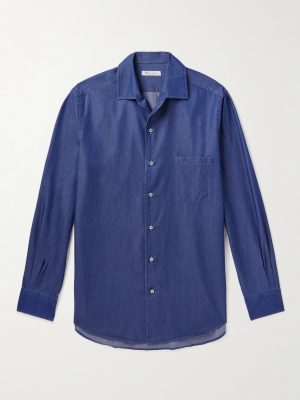 Washed Cotton-Chambray Shirt Washed Cotton-Chambray Shirt