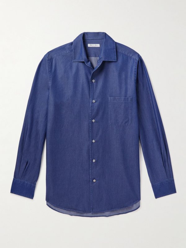 Washed Cotton-Chambray Shirt Washed Cotton-Chambray Shirt