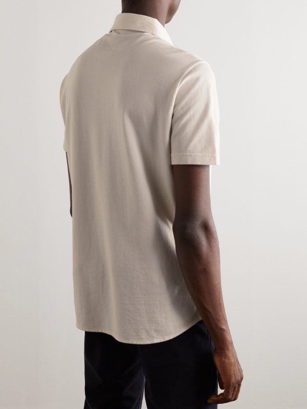 Cotton-Piqué Polo Shirt - BK