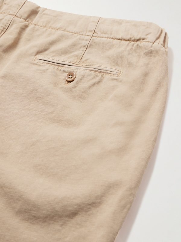 Straight-Leg Cotton-Blend Bermuda Shorts - CU Straight-Leg Cotton-Blend Bermuda Shorts - CU