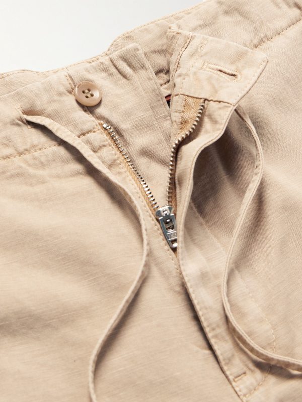 Straight-Leg Cotton-Blend Bermuda Shorts - E1 Straight-Leg Cotton-Blend Bermuda Shorts - E1