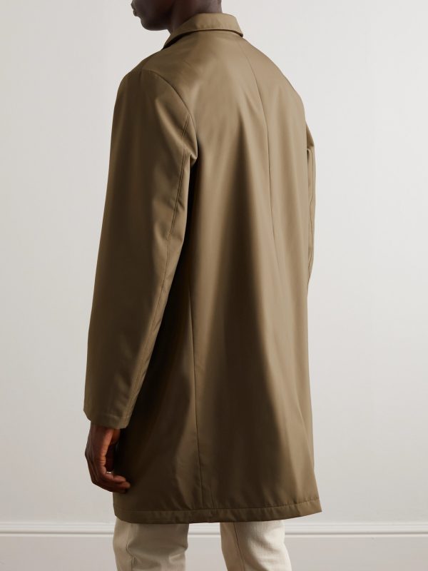 Sebring Windmate Suede-Trimmed Storm System Shell Car Coat - BK