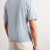 Silk and Cashmere-Blend Polo Shirt - BK
