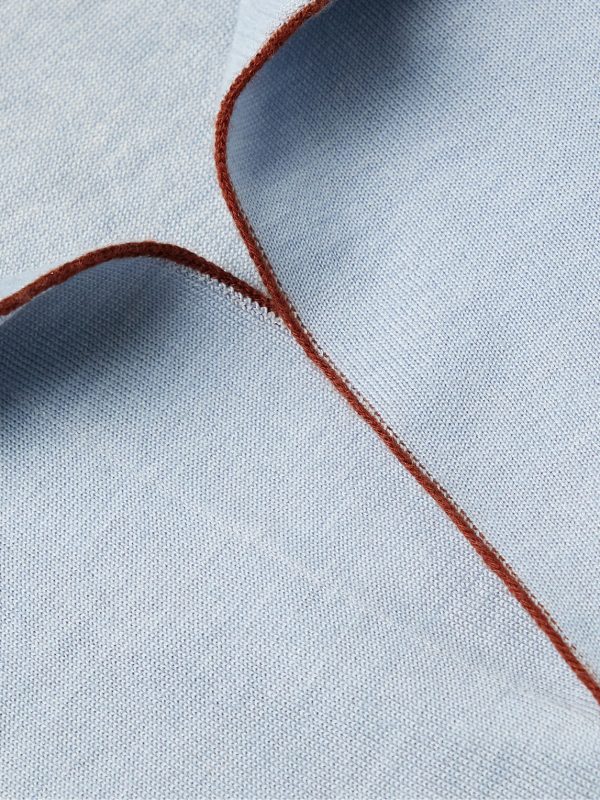 Silk and Cashmere-Blend Polo Shirt - CU