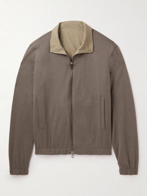 Reversible Windmate® Storm System® Shell and Cashmere Bomber Jacket