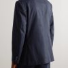 Double-Breasted Wool, Cotton and Cashmere-Blend Twill Suit Jacket - BK