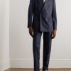 Double-Breasted Wool, Cotton and Cashmere-Blend Twill Suit Jacket - OU