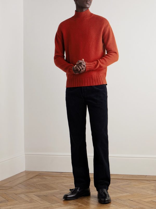 Cashmere Mock-Neck Sweater - OU